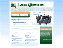 Tablet Screenshot of alachuaexchange.com